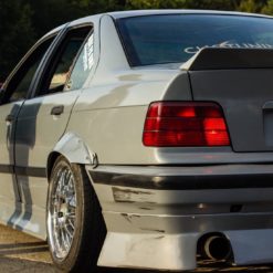 bmw e36 jap style ducktail rear spoiler wing for coupe and sedan ( drift stance track )