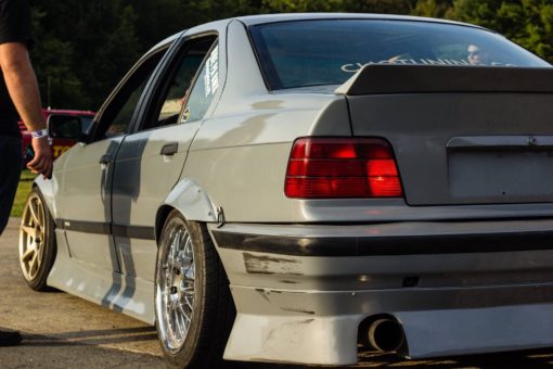 bmw e36 jap style ducktail rear spoiler wing for coupe and sedan ( drift stance track )