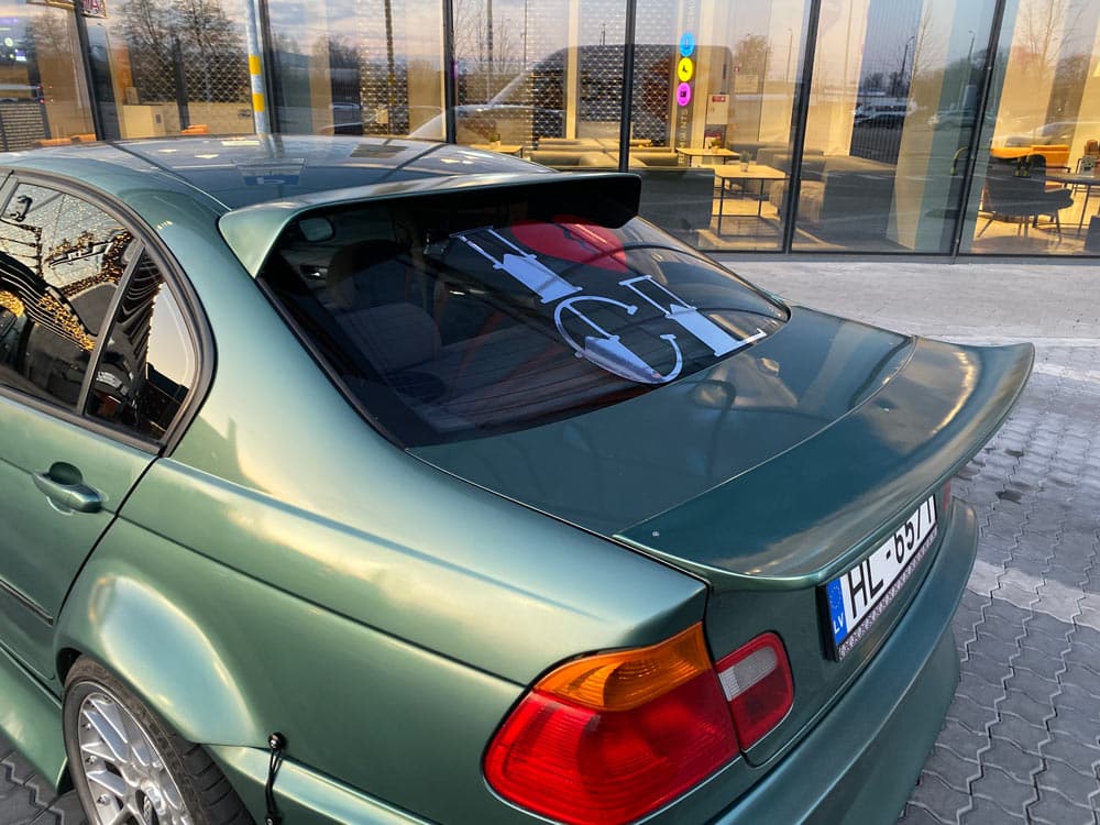 BMW E46 SEDAN DRAG WING - CLIQTUNING