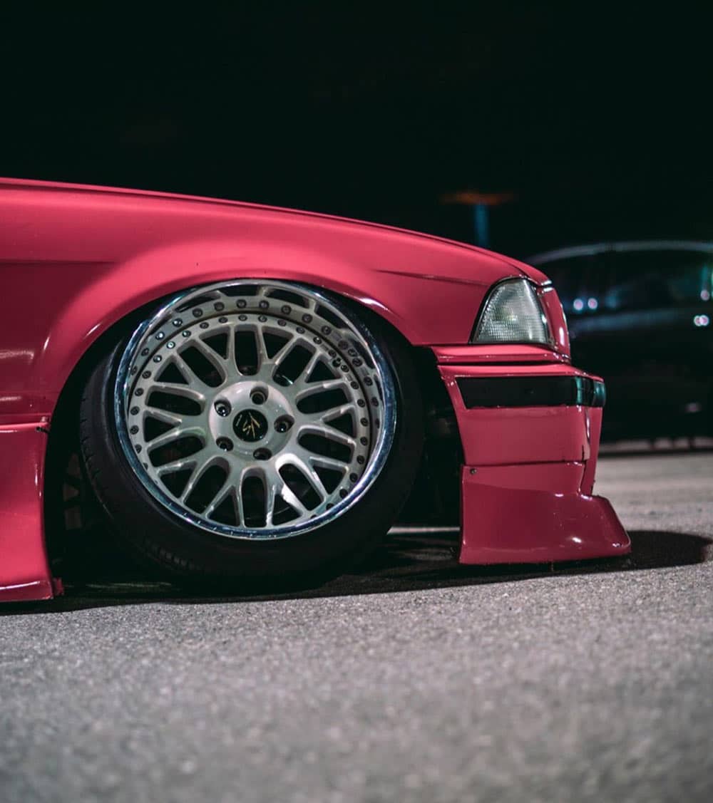 BMW E36 COUPE FRONT OVERFENDERS - CLIQTUNING